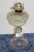 HAND PAINTED OIL LAMP
