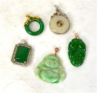 Five Chinese Jade Pendants