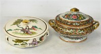 Two Chinese Porcelain Covered Containers