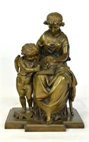 Gregoire Bronze Sculpture of Mother and Child