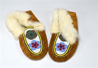 Pair of beaded moccasins
