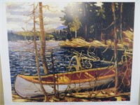 THE CANOE- PRINT BY TOM THOMSON