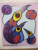 FAMILY OF BIRDS-PRINT BY NOVAL MORRISSEAU