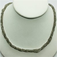 Silver Moonstone (35ct) Necklace