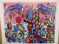 BETWEEN TWO WORLDS-PRINT BY NORVAL MORRISSEAU