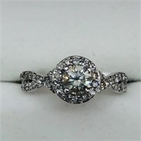 10K White Gold Diamond (G-H, I1, 0.45ct) Ring