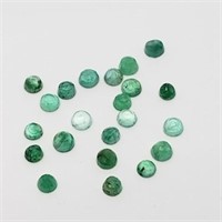 Genuine Assorted Emerald (Round Cut)(2ct)