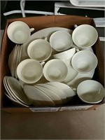 Box of Wedgwood China approximately 30 pieces