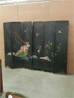 double sided 6 panel Asian screen