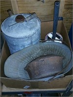 Box of canister and iron pot