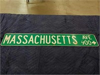 Massachusetts Avenue metal sign