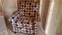 Upholstered Arm Chair w/ Circles Pattern