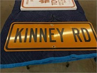 Kinney Road metal sign