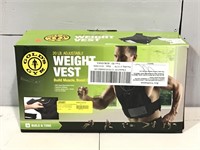 Gold Gym 20lb adjustable weight vest