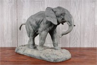 After Charles Valton Figural Zinc Elephant