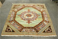 Turkish Aubusson Style Carpet 10'8" x 11'6"