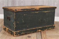 19th C Paint Decorated Blanket Chest