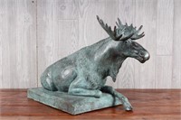 Figural Bronze Moose