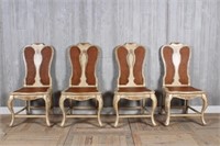 4 Adam Style Caned Dining Chairs