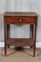 Antique Jenny Lind Style Turned Leg Stand