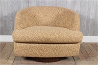 Modern Swivel Upholstered Club Chair