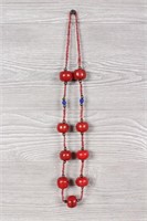 Tribal Amber Bead Necklace