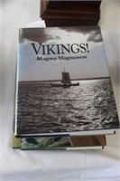 5 books on Vikings, 1 signed Magnus Magnuson