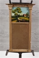 Federal Style Reverse Painted Panel Mirror