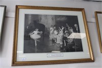 Print of ‘ A Private Rehearsal’ in gilt frame.
