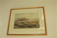 Water colour of Coastal View,Isle of Man