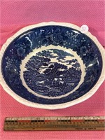 Blue & White English Stoneware Plate