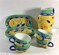 Hand Painted "By The Sea" Pottery Pieces