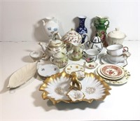Lot of Porcelain Vases, Plates, Teapots and More