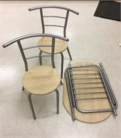 Modern Fold Up Table and Chairs