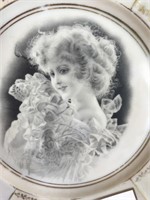 One (1)  Vintage Victorian Plate