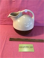 Vintage Cream / Brown Water Tea Pitcher