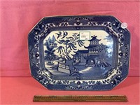 Burleigh Ware Blue Willow Serving Dish