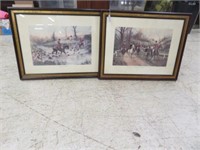 PAIR OF FRAMED PRINTS "THE FIRST OF NOVEMBER" AND