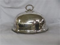 SILVERPLATED MEAT COVER 9"T X 13.5"W