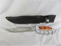 SCORPIAN HANDLED HUNTING KNIFE WITH SHEATH 14"