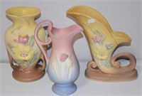 3 Pieces Hull Pottery