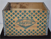 Vintage Daitch Advertising Wooden Crate NYC