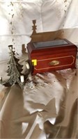 Holiday Music Box and Christmas Tree Candle