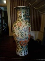 TALL Heavy Beautiful Oriental Vase