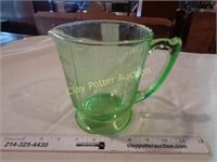 Large Vaseline Glass Measuring Cup
