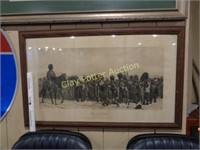 Early Framed Lithograph Print