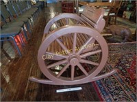 Wooden Wagon Wheel Rocker 2