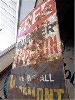 FREE MUFFLER Great Old Metal Sign