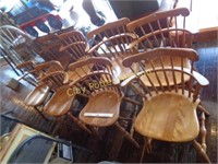 Rare Set of 8 Maple Chairs