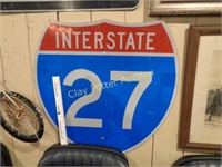 Interstate 27 Metal Traffic Sign